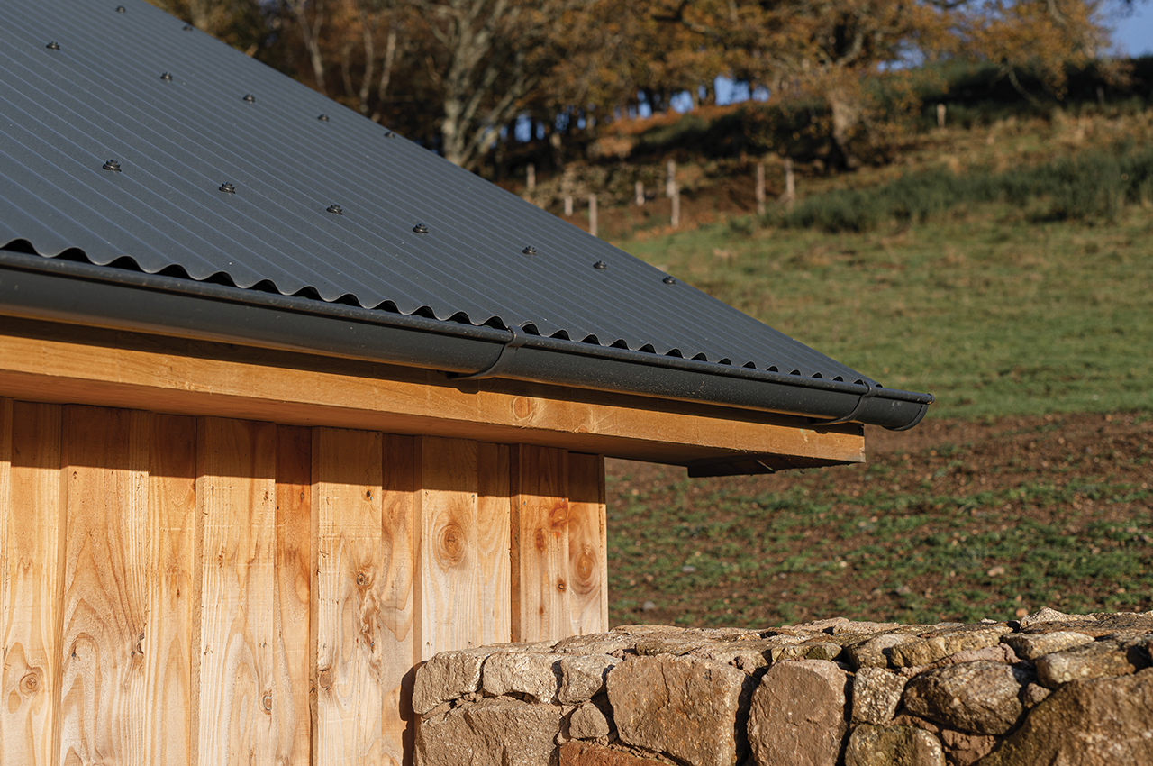 Corrugated Roofing Sheets gives this barn a traditional appearance whilst protecting it from the elements
