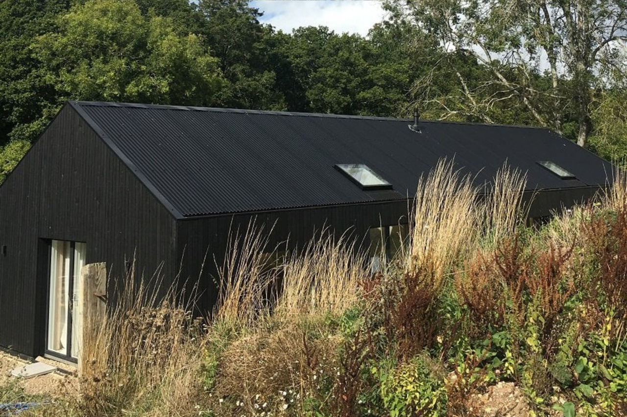 Black Corrugated Roof Sheets on new conversion 