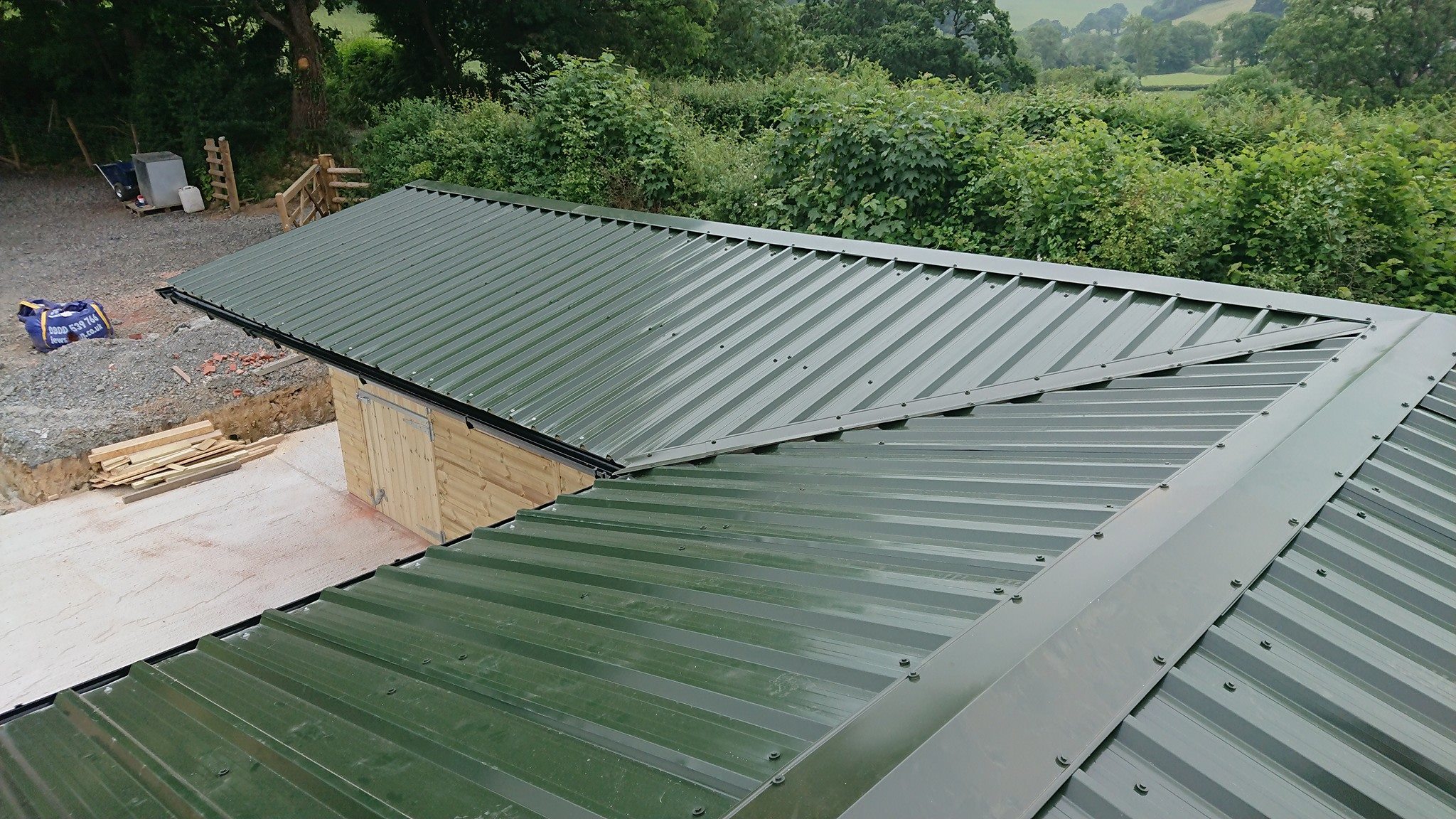 Box Profile 32/1000 Juniper Green Roofing Sheets