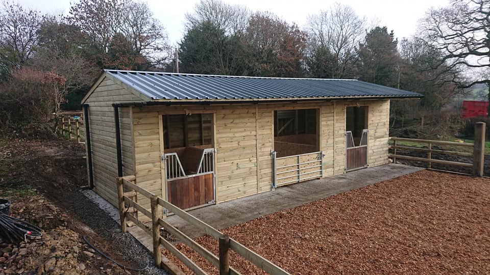 Cladco 32/1000 Box Profile Roofing Sheets on Stable Block