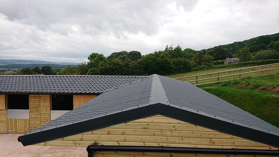 Tileform Roof Sheets in Graphite Grey Prelaq Mica Coating