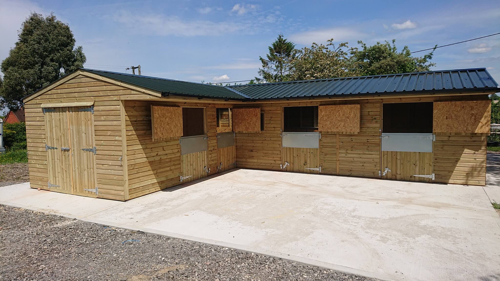 New stable block at Devonshire Stables