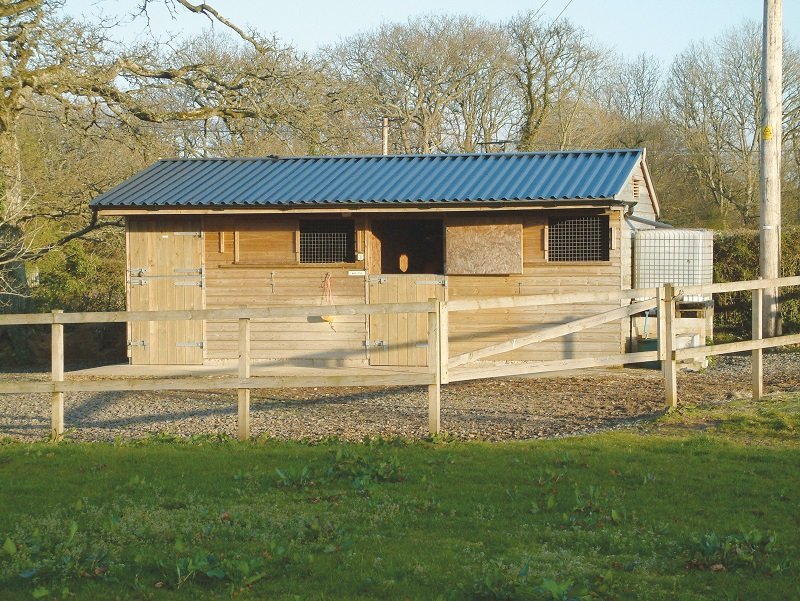 Stable Yard with added storage using Cladco Box Profile 34/1000 Sheeting