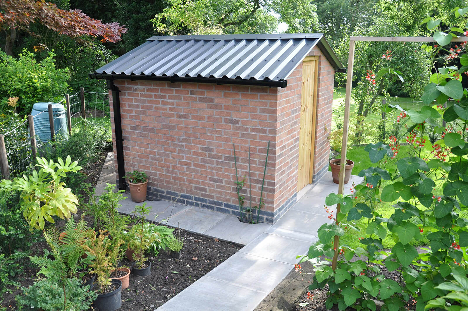 Anthracite PVC Box Profile Garden Shed 