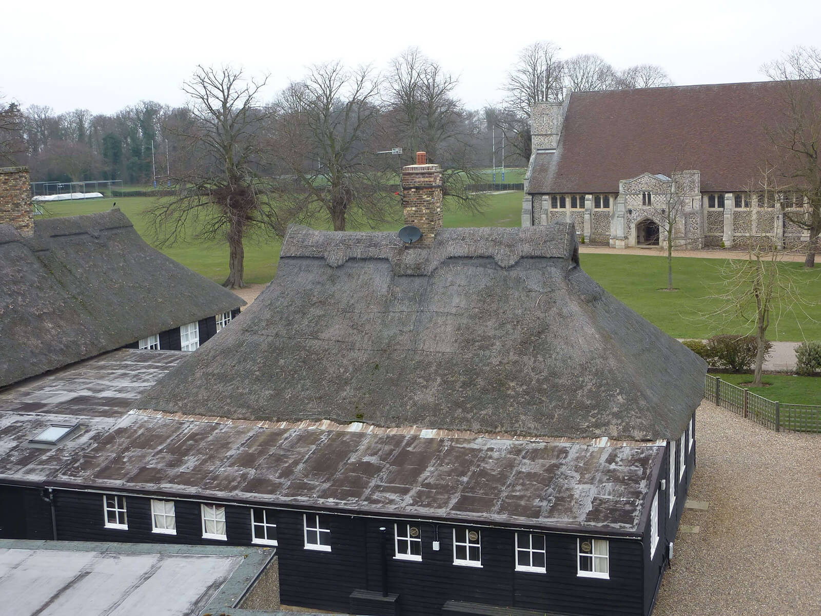 Gresham's School in Norfolk replaces thatch roof with Tileform Sheeting