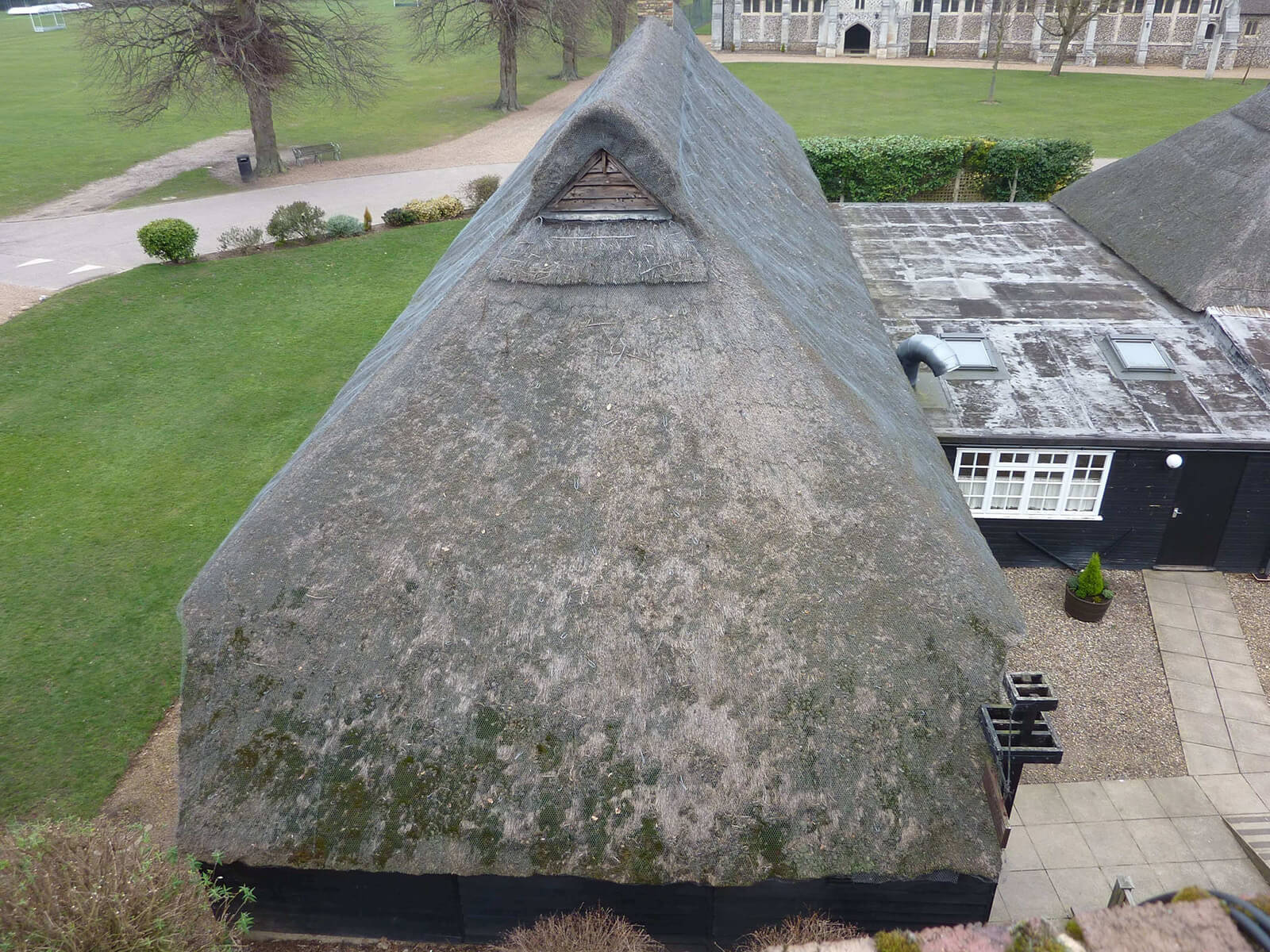 Gresham's School in Norfolk replaces thatch roof with Tileform Sheeting