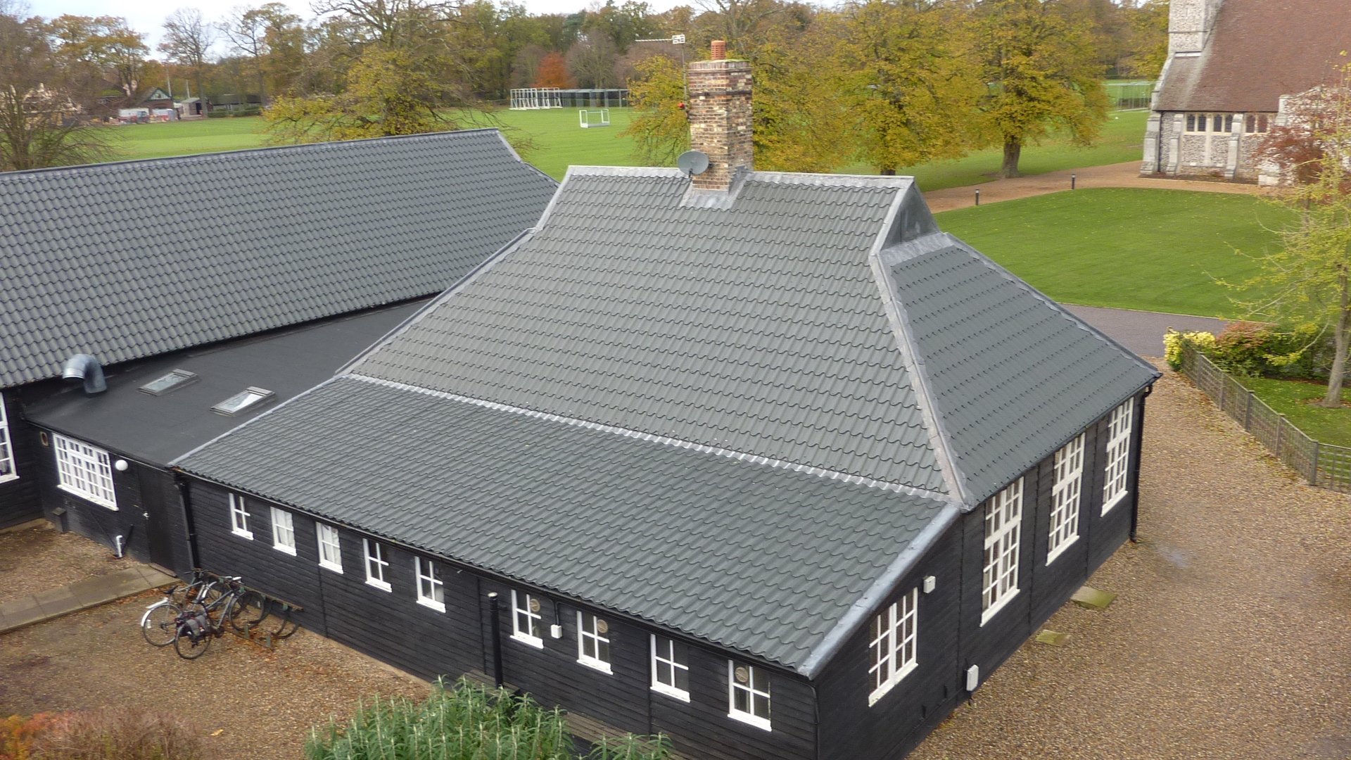 Gresham's School in Norfolk replaces thatch roof with Tileform Sheeting