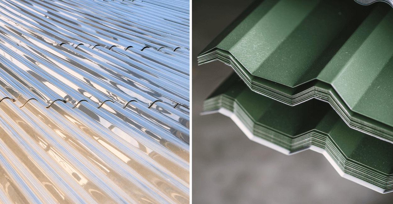 Plastic Roofing vs Metal Roofing