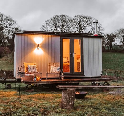 Shepherds hut transformed into a unique AirBnB