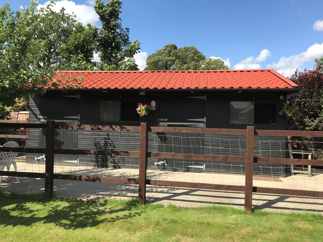 Stable with Copper Tileform roofing sheets