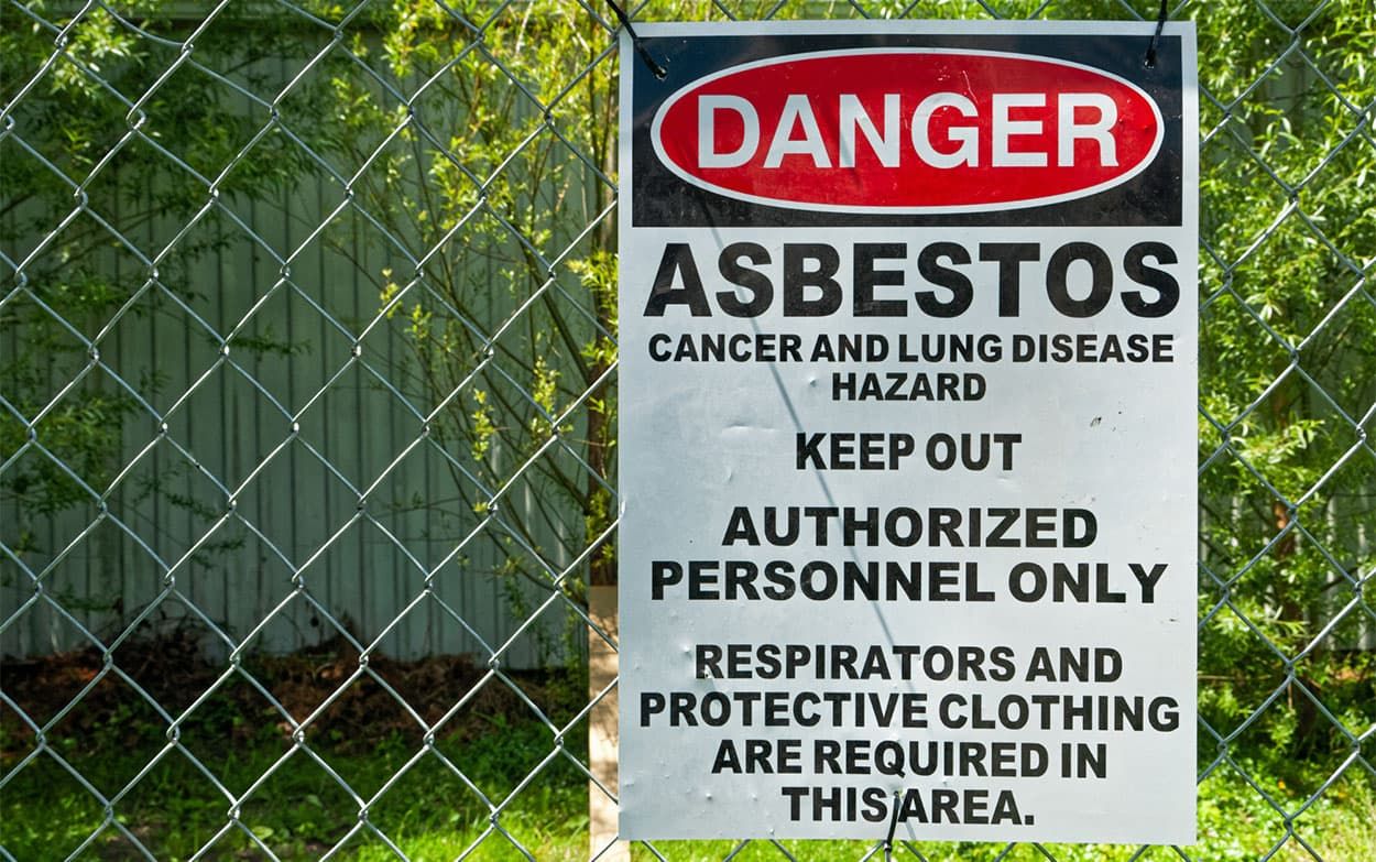 Safety precautions must be taken when in or near a site where Asbestos may be present