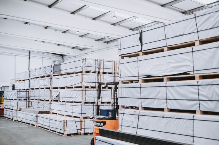 Warehouse stock of Composite Decking Boards