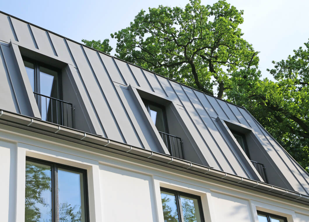 Zinc metal roof