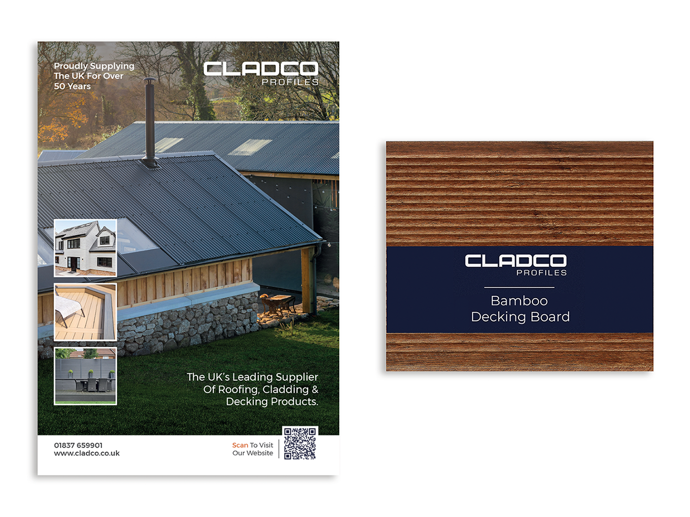 Contents of bamboo decking sample pack