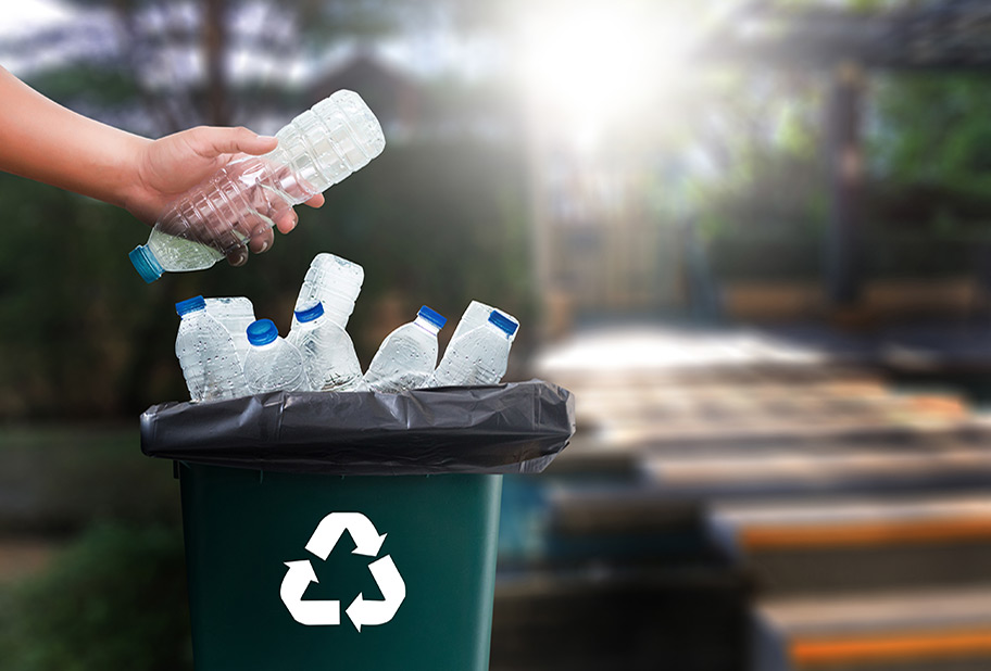 Recycled plastic furniture is made from 100% recycled materials.