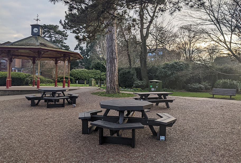 Recycled plastic furniture is made from 100% recycled materials.