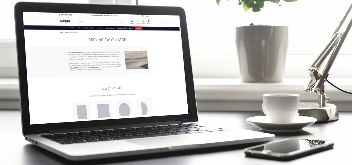 Cladco online calculator tools for planning roofing, decking, cladding and fencing projects.