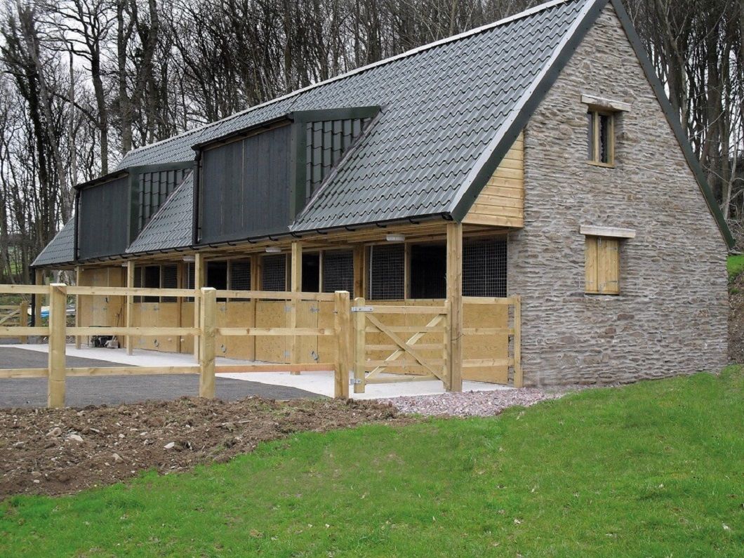 Cladco tile form sheets used on a large barn